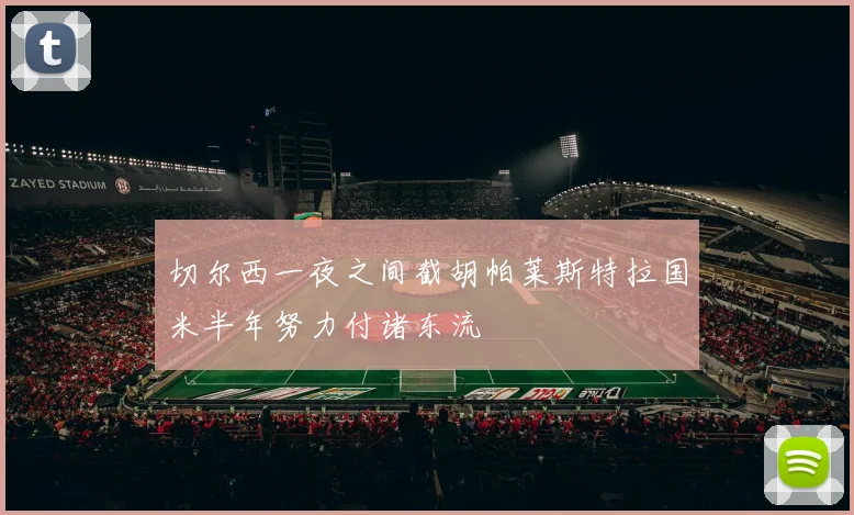 切尔西一夜之间截胡帕莱斯特拉国米半年努力付诸东流
